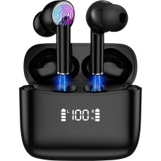 AXFEE Bluetooth Headphones, In-Ear Headphones, Wireless Bluetooth 5.3, Wireless Headphones with LED Display and ENC Mic, Immersive Deep Bass Earbuds, IP5 Waterproof HiFi Stereo Earphones, USB-C