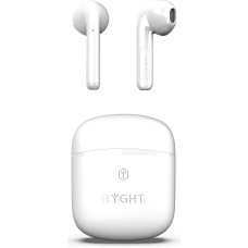 RYGHT Ways 2 R483218 - Semi-Intra Wireless Headphones, 25 Hours Runtime, White, Regular