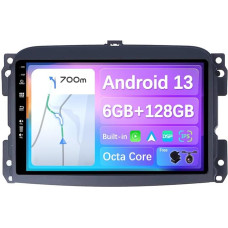 BXLIYER - [6GB+128GB] - Android 12 IPS Car Radio Fits Fiat 500L (2012-2016) - Built-in DSP / Carplay / Android Car - LED Camera + Mic - 10.1 Inch 2 DIN - Steering Wheel Control DAB Fast Boot 360