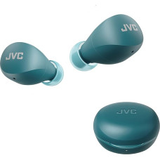 JVC Compact and Lightweight Gumy Mini True Wireless Earbuds Headphones, Long Battery Life (up to 23 Hours), Sound with Neodymium Magnetic Driver, Water Resistance (IPX4) - HAA6TZ (Green)