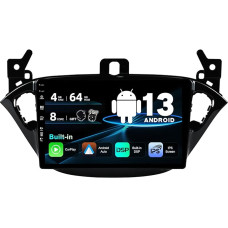 SXAUTO Android 12 IPS Car Radio Suitable for Opel Corsa (2015-2019) / Adam (2013-2016) - Built-in Carplay/Android Car/DSP - Camera + MIC - 4G + 64G - DAB 4G 360-Camera AHD Steering Wheel Control - 2