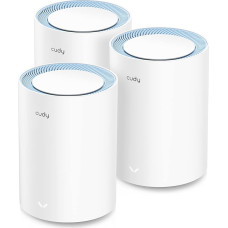 Cudy AC1200 Whole Home Mesh WiFi System, AC1200 Dual Band WiFi Router, Range Extender, VPN, DNS over TLS, IPv6, DDNS, M1200 3-Pack