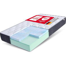 FDM Tempo čiužinys 120 x 200 cm šaltųjų putų aukštis 30 cm kietumas H4 Visco HR putos Oeko-Tex tinka alergiškiems žmonėms Sidabrinis užvalkalas