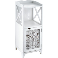 Baroni Home Wooden Bedside Table for Living Room or Bathroom, Multipurpose Cabinet Door and Shelves 30 x 30 x 73 cm