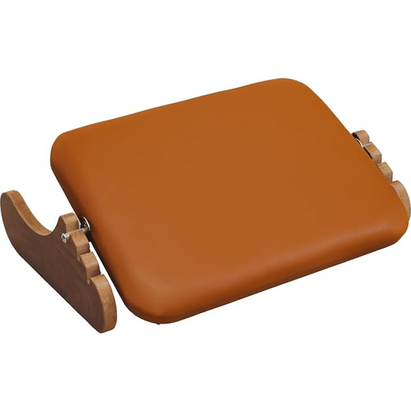 MSZERONE Kojų atramos stalas su kulkšnies atrama, reguliuojamo aukščio kojų atrama, ergonomiškas kojų atramos stalas, pagamintas iš aukščiausios kokybės dirbtinės odos, biuro, svetainės baldai, fotelis, sofa, kavos staliukas