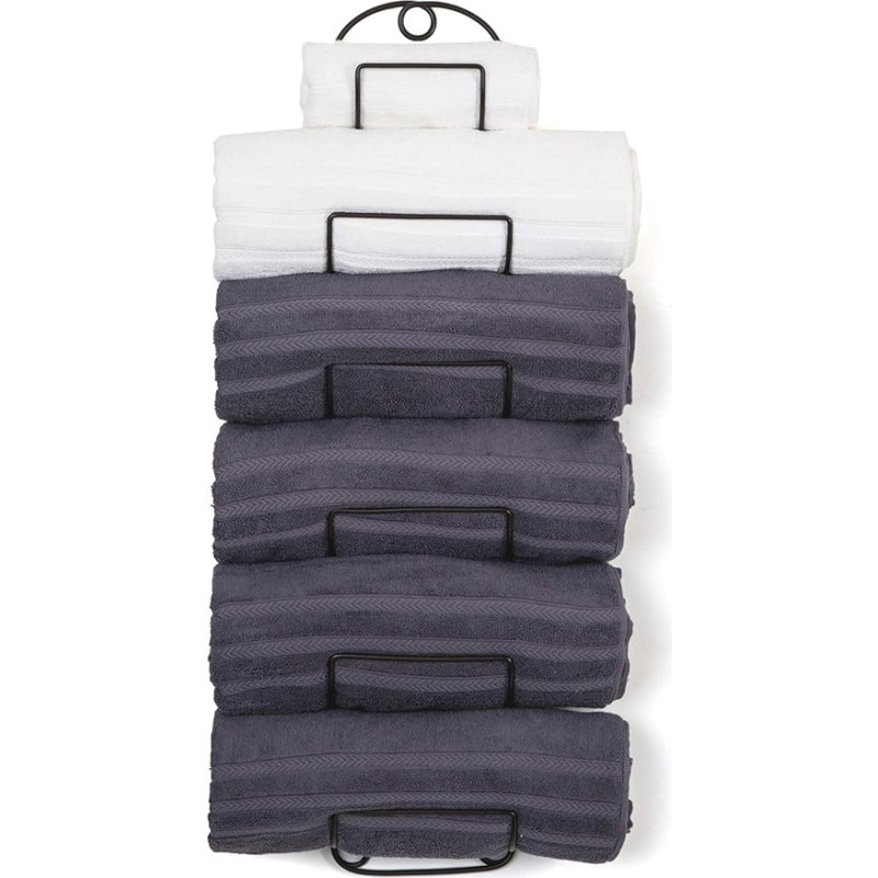 SODUKU Sieninis rankšluosčių laikiklis Metalinis vyno laikiklis Rankšluosčių laikiklis vonios kambariui Bronza