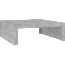 vidaXL Coffee Table Simple Side Table Living Room Table Coffee Table Sofa Table Tea Table Living Room Concrete Grey 100 x 100 x 35 cm Wood Material