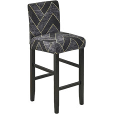 GUYIRT Įtempiami nuimami baro kėdžių dangteliai, universalūs, spausdintas modelis, kėdžių dangteliai, daugkartinio naudojimo stalčių dangteliai virtuvei, valgomajam, kavinei, rinkinys 1 - 2