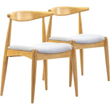 VS Venta-stock Corzo Chair Set of 2 Oak