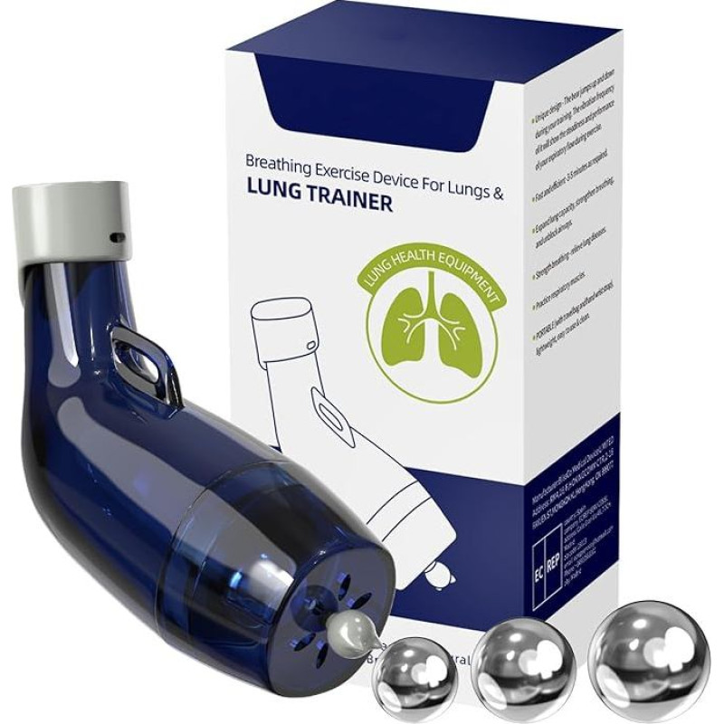 Konmee Atemmuskeltrainer ,Blau/Grün