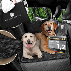 Fellgefährten Šuns antklodė Automobilio galinė sėdynė | Aukštos kokybės automobilio sėdynės užvalkalas Šuns galinė sėdynė su optimaliu pritaikymu ir minkšta antklode | Galinės sėdynės apsauga šuniui | Automobilio šuns antklodė Galinė sėdynė