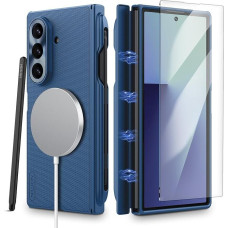 Nillkin Case for Samsung Galaxy Z Fold 7 (2025), Blue, Compatible with MagSafe, with S Pen, Thin Mobile Phone Case with Hinge & Screen Protector, Scratch-Resistant Design for Minimalist Business