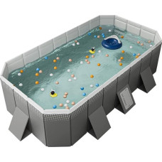 XUDREZ rėmo baseinas Viršžeminiai baseinai Sodo dideli rėmo baseinai Lauko stačiakampio formos baseinas šeimai Suaugusiems 10FT