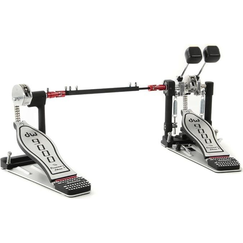 DW dvigubo bosinio būgno pedalas, sidabrinis, būgno pedalas, 9002, 2 kg, 9 x 17 x 16 cm