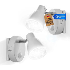 Trango LED Sensor Night Light with Automatic Function, Direct 230 V with Motion Sensor, Safety Light, Socket Lamp, Wall Lamp, Orientation Light, Child Light