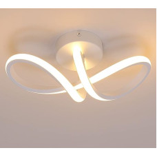 DAXGD Modern LED Ceiling Lights, 20 W Ceiling Light Curve, Ceiling Light Warm White 3000 K for Living Room, Bedroom, Kitchen, Room and Dining Room