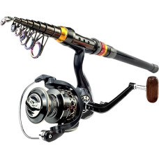 1,8 M 2,4,7 3,0,6 Carbon Meer Angelrute Combo Teleskop Spinning Angeln Rolle Set Langstrecken Werfen Reise Ruten