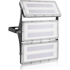MKKM LED prožektorių prožektoriai lauke 300 W Super ryškus 30000 lm prožektorius 6500 K IP67 vandeniui atsparus lauko prožektorius sportui lauke (šiltai balta, 300 W)