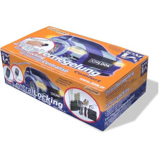 JOM 7104-2 centrinis užraktas, sukomplektuotas, 4 durų, įskaitant 2 atlenkiamus raktelius su radijo imtuvu, 4 servo varikliai