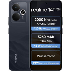 realme 14T 5G išmanusis telefonas 8 + 256 GB, lustų rinkinys Dimensity 6300, ekranas Esports AMOLED 120 Hz 6,67 colio, itin didelė 5260 mAh talpa, 
