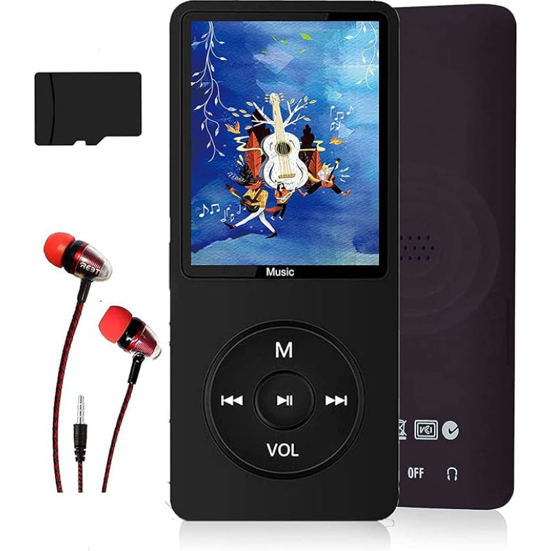 MP3 grotuvas, muzikos grotuvas su 16 GB 