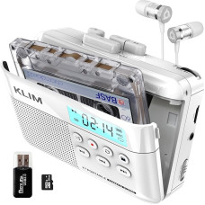 Cassette Player - Cassette Recorder - Cassette Player - Cassette Digitizing - Portable Cassette Recorder - Microphone & Speaker - Rechargeable Battery - In-Ear Headphones - 16GB SD Card