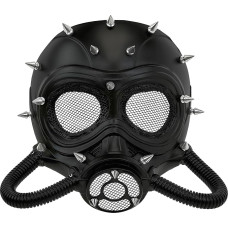 W WIDMANN MILANO Party Fashion - juoda kieto plastiko dujokaukė, skirta Steampunk kareivio kariniam kostiumui