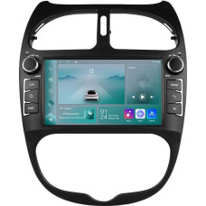 Android 13 Car Radio 7 Inch Touchscreen 4-Core for Peugeot 206 206cc 2000-2008 WiFi CarPlay/Android Car Bluetooth 4G SWC GPS RDS 2GB+32GB
