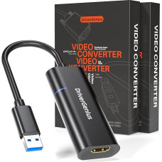 DriverGenius ViewX USB 3.0 to 1080p HDMI Video & Audio Converter - External Graphics Card Compatible with Windows 11 & macOS 15【2 Pieces/Package】