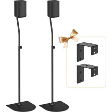 Universalus erdvinių garsiakalbių stovas, reguliuojamo aukščio nuo 33 iki 42 colių, reguliuojami galinių garsiakalbių stovai, skirti 