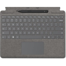Microsoft Surface Pro 8/X Cover Alcantara + Pen - Platinum