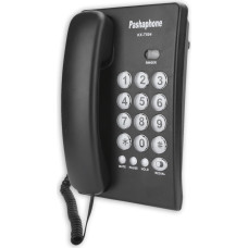 Universal Multifunctional Landline Telephone KX - T504 Landline Telephone with Desk Cable for Home Offices and Hotels Flash Mute Redial Black Color