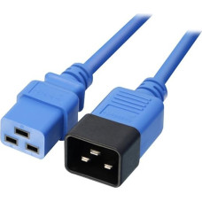 LINDY 3 m IEC C19 to C20 Extension Cable - Blue