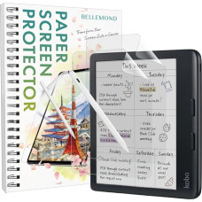 BELLEMOND Kent Paper Matte Screen Protector for Kobo Libra Colour & Libra 2 Set of 2 Write & Annotate Anti-Glare Soft Writing Feel Made in Japan