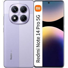 XIAOMI Redmi Note 14 Pro 5G Smartphone, 6.67 Inches, Purple, 12 GB RAM, 512 GB, Dual SIM, NFC (Charger Included)