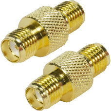 Fohevers 2pcs SMA Female to SMA Female RF Coaxial Male for Antenna Radio Wifi Router FPV Dron Mobile
