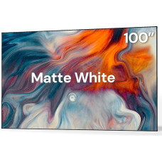 Valerion 100 Inch Frame Screen Projector, 1.3 Gain High Contrast Home Cinema Screen, Improves Image Quality by 80%, 4K/8K/3D, Compatible with Short Distance, Ultra Short Distance & Long Distance