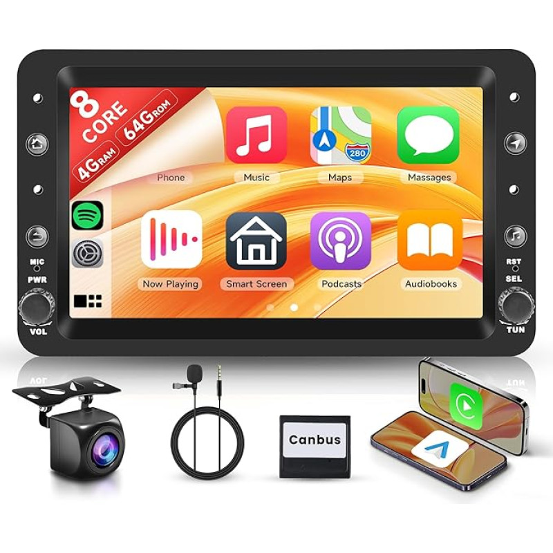 8 branduolių 4+64G Android automobilinis radijas Alfa Romeo 159 2004-2011 7 colių jutiklinio ekrano automobilinis radijas su belaidžiu 