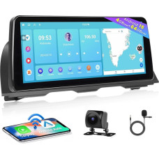 10.25 Inch Screen 8 Core 4+64GB Android Car Radio for BMW 5 Series F10/F11 with CIC Touchscreen Radio Wireless CarPlay Android Car Bluetooth Hands-Free Kit GPS WiFi DSP FM