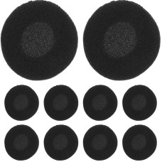 jojofuny Pack of 10 Foam Earbuds Ear Buds Ear Buds Covers Ear Covers Earbud 40 mm Replacement Ear Cushion Earpad Cusion Cover Headphones Ear Pads Foam Earbud Earpad 40 mm Headset Pad Sponge