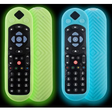 GCNWW 2 Stück Abdeckung für Sky Q Fernbedienung Abdeckung Sky135, tragbare Silikon-Halterung Sky Q Touch und Non-Touch-Fernbedienung mit Umhängeband, rutschfest und anti-eismisch (2 Farben)