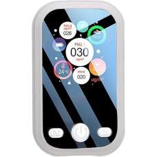 GLOGLOW Luftqualitätsmonitor mit LCD -Display, Genaue Überwachung für PM2.5, PM10, PM1.0, Fortschrittlicher Algorithmus, Poröses Design, Geeignet für den Haushaltsqualitätsmonitor, Tragbarer Mini