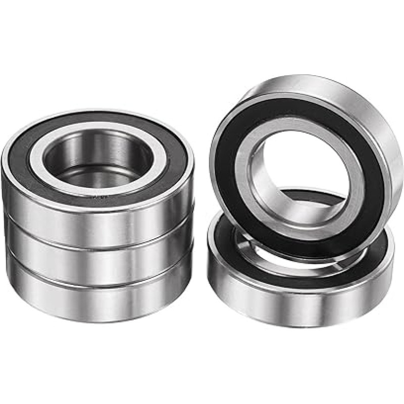 R18-2RS Rillenkugellager 3,8 cm ID x 5,4 cm OD x 1,27 cm Höhe, Miniatur-Kugellager, doppelt gummiabirmtes Chromstahl, Z2-Lager für Maschinenbau, ABEC3, 5 Stück