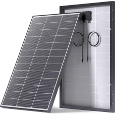 N-Type 16BB 100W Monocrystalline Solar Panels, Callsun 100W Solar Panel 12V, Ideal for Motorhome, Balcony Power Plant, Garden Shed, Boat, Camping