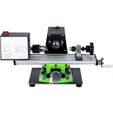 XDTKJDZ Mini Beading Metal Lathe, Micro Turning Tools, Clamping Length 0-120 mm, Max. Machining Diameter 25 mm, For Machining Precision Parts