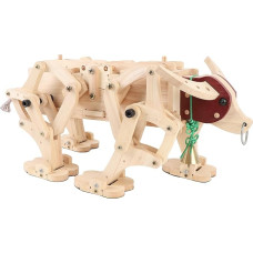 EMUKOEP Hölzern Ochse Spielzeuggetriebe Mechanische Getriebemodell Chinesische Alte Kunstschmuck