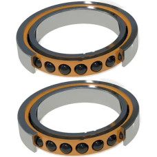 XEOWHUPG 1 Paar 7000 7000C HQ1 P4 10x26x8 Schrägkugellager Spindel Lager ABEC-7 SI3N4 Keramik Ball(7000c-hq1-p4-dba)