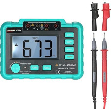 Vc60b+ LCD skaitmeninis izoliacijos varžos testeris Megohmmeter Megohmmeter Dc250v/500v/1000v, pakuotės svoris 730g, mėlyna