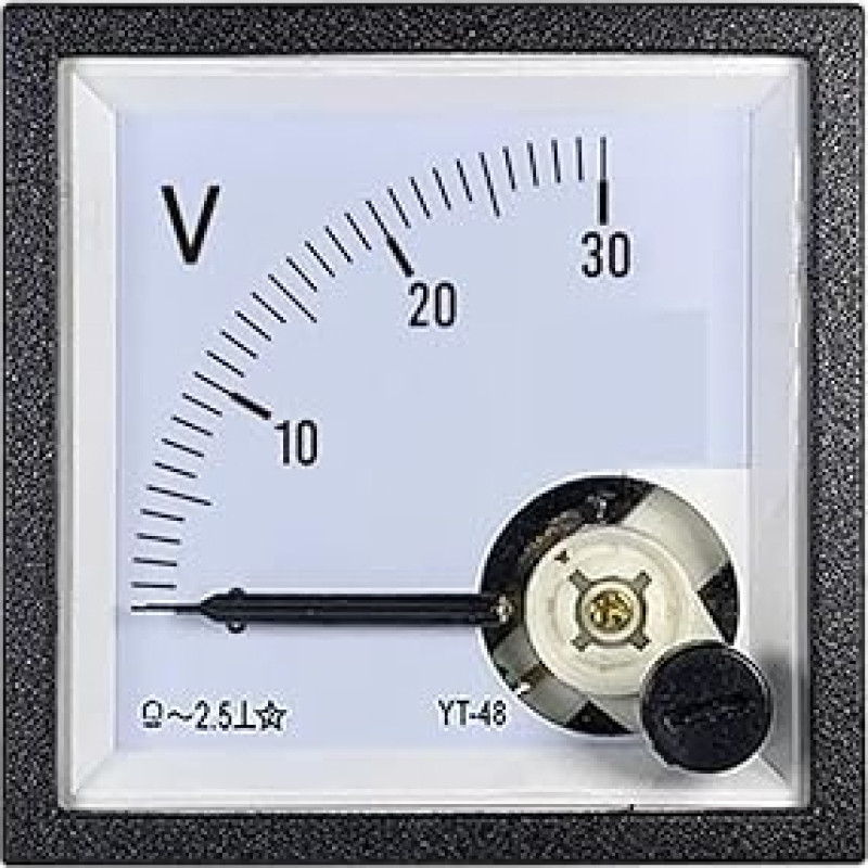 YT48 kintamosios srovės voltmetras 100 V 250 V 300 V 450 V 500 V 600 V Zeiger klein 99T1 CP48 BE48 1 Stücke(AC 450V)