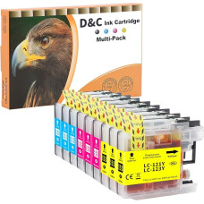 D&C LC123XL Cartridges LC123 Compatible with Brother LC123 LC-123 LC123 XL Cartridges for Brother MFC-J4410DW MFC-J6920DW DCP-J4110DW MFC-J6720DW DCP-J552DW MFC-J6520DW MFC-J870DW (3Cyan 3Yellow